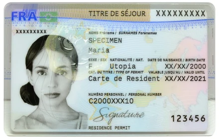 Titre de séjour (spécimen)